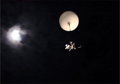 Near Space Pioneer 2 launched in the mid-night