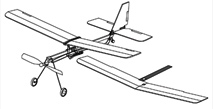 F Series 2 in 1 Rubber Band Powered Plane